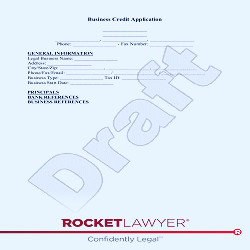 Free Business Credit Application - Rocket Lawyer